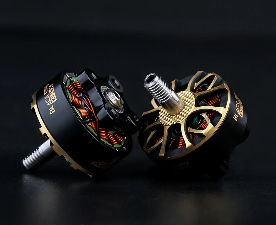 T-motor BLACK BIRD V2.0 Brushless Motor KV1950 KV2800 FPV Champion Co-brand for FPV Freestyle version Competition Racing Drone 6 T-motor, BLACK BIRD V2.0 Brushless Motor SPECIFICATIONS Use : Vehicle