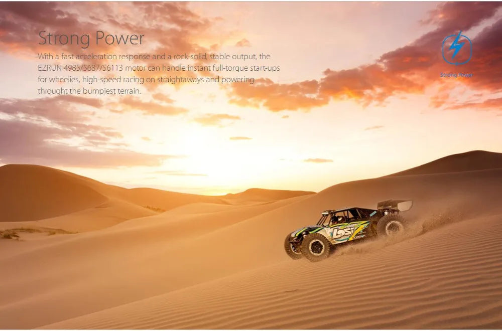 EZRUN 4985/5687/56113 motor can handle instant full-t