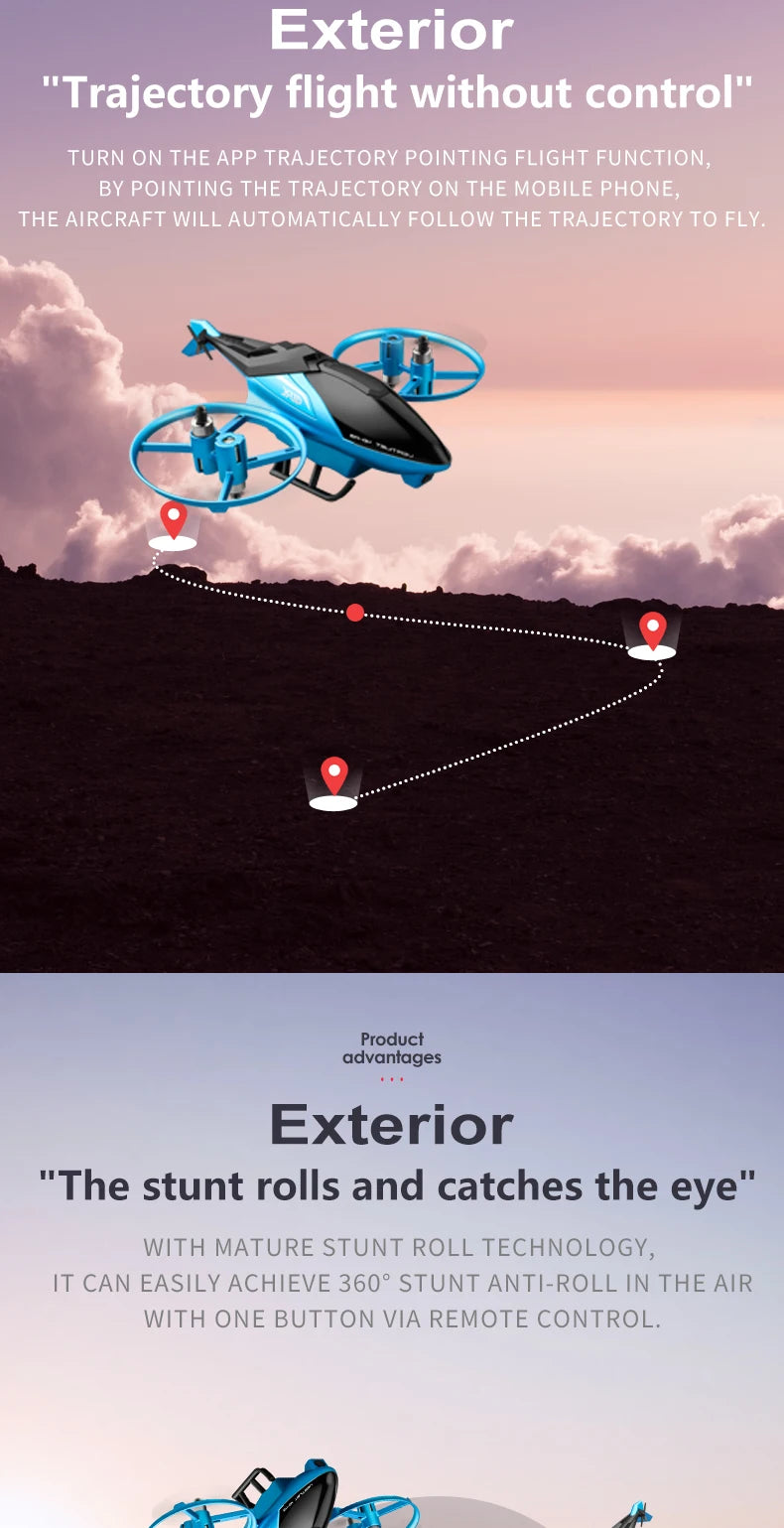 4DRC M3 RC Helicopter, APP TRAJECTORY POINTING FLIGHT FUNCTION . 