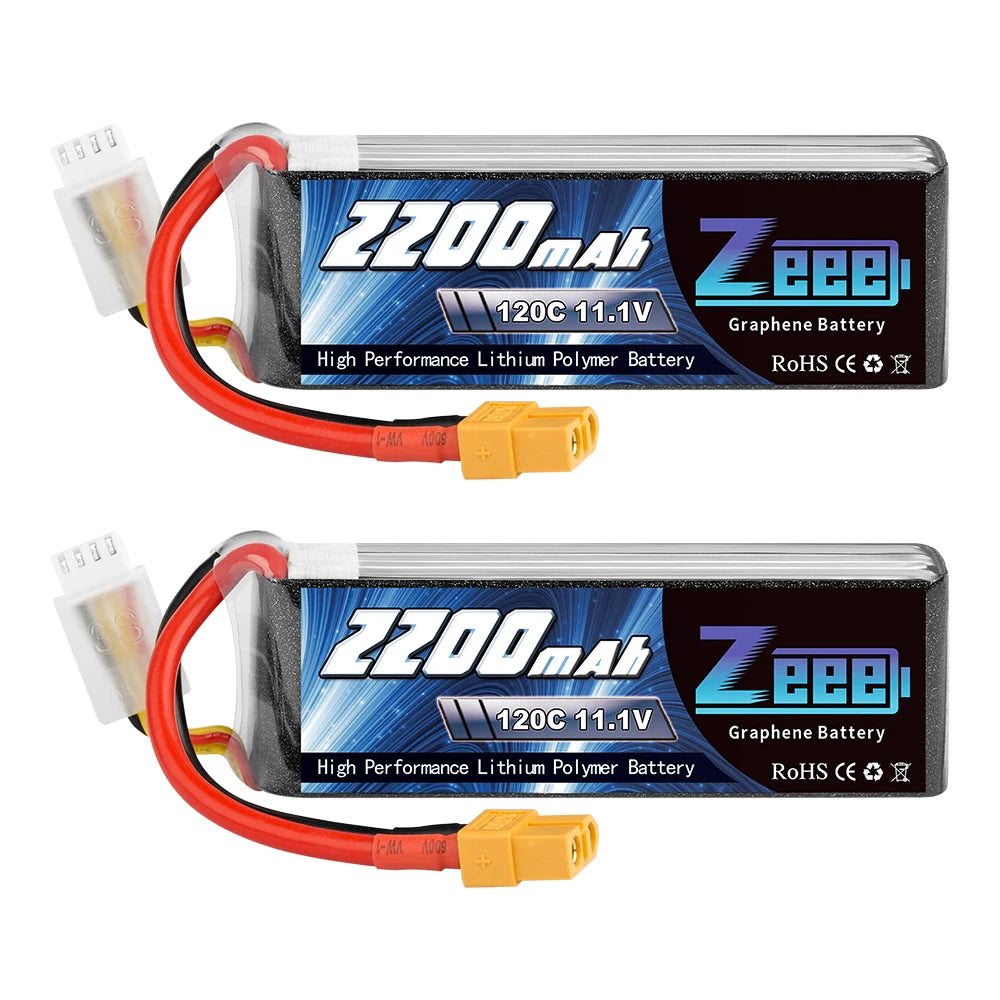 2units Zeee Lipo Battery, Graphene Battery High Performance Lithiumn Polymer Battery RoHS (€