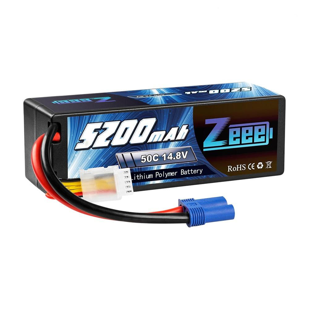 Zeee 4S 14.8V 5200mAh 50C リポバッテリー EC5 プラグ付きハードケース 4S RC リポバッテリーバギートラギークローラーモンスターカーボートトラック