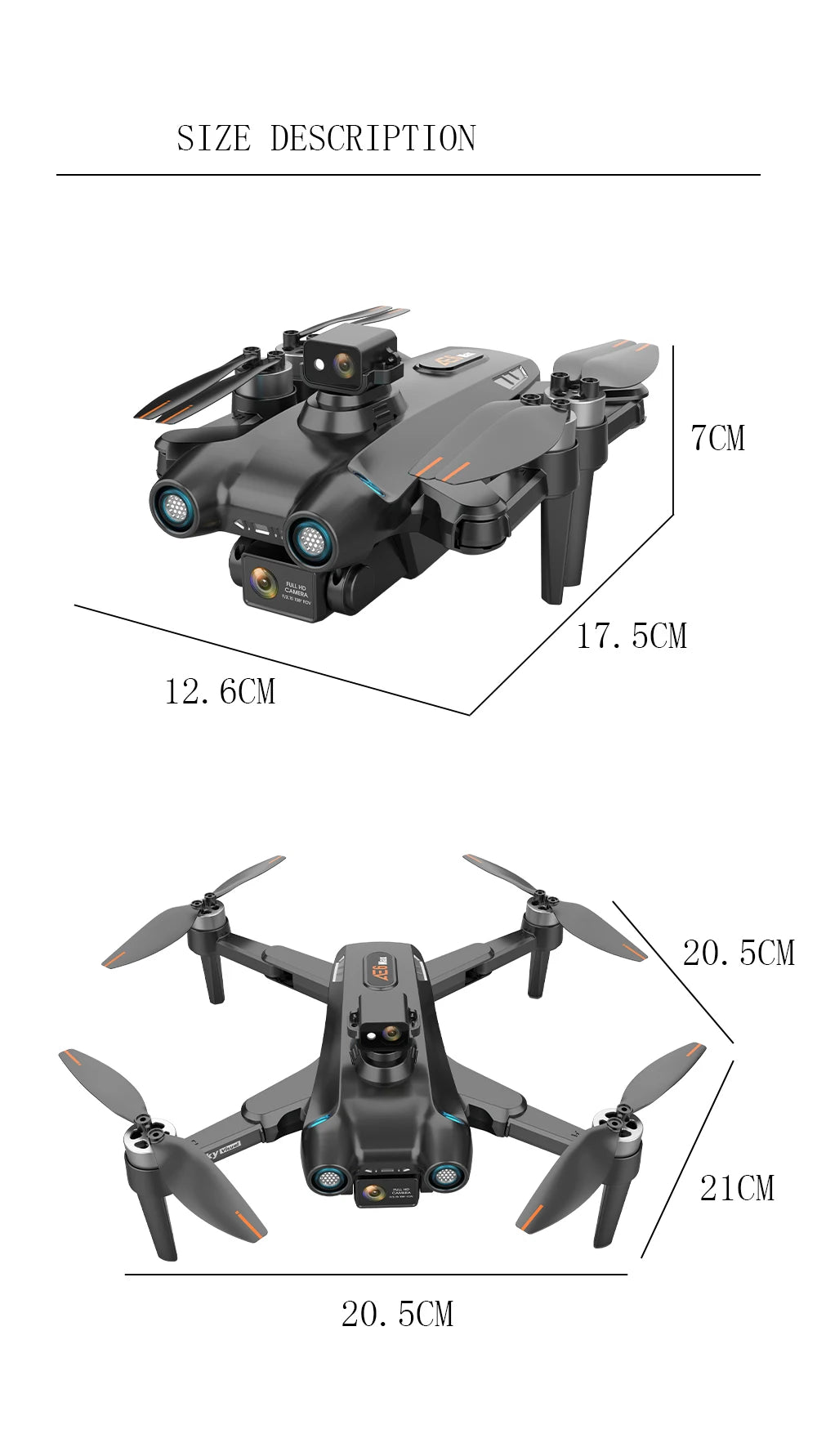 youngeast drone has 2.4g camera, led lights,3d
