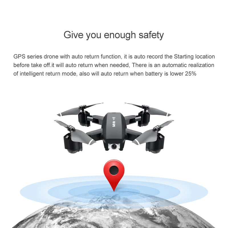 F63 Drone, gps drone with auto return function, will return when battery