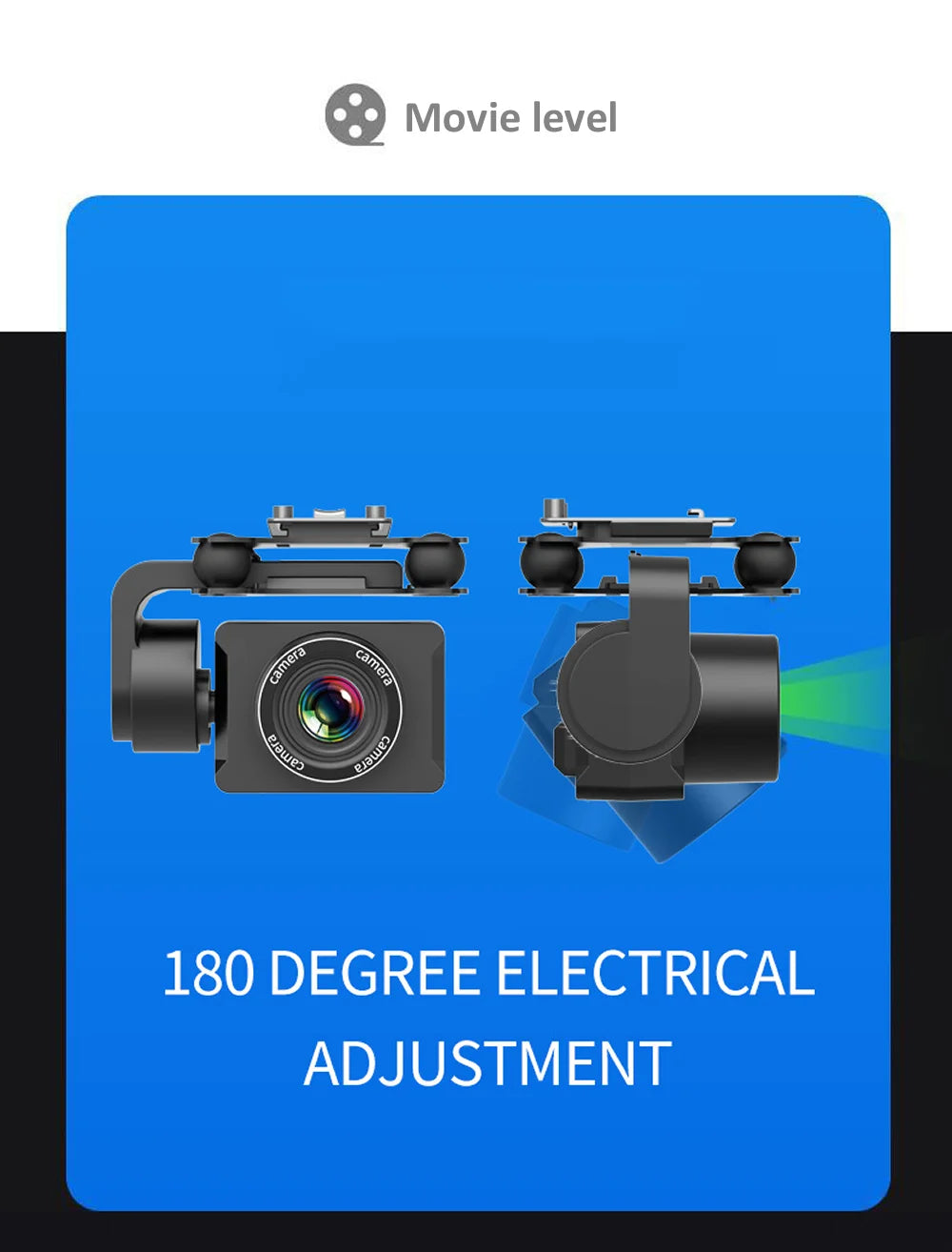 RC Drone FPV Quadcopter UAV with ESC Camera 4K HD Profesional Wide-Angle Aerial Photography Long Life Remote Control Helicopter 33 RC Drone, movie level 180 degree electrical adjustment camer iwe