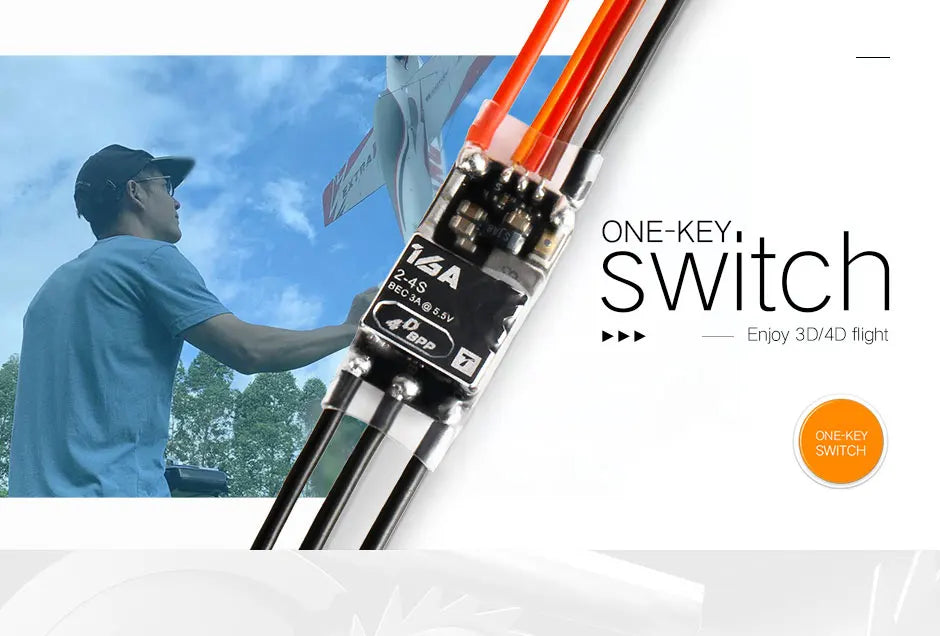 T-motor F3P BPP-4D 16A ESC. Enjoy 3DI4D flight ONE-KEY SWICH FIZA 05
