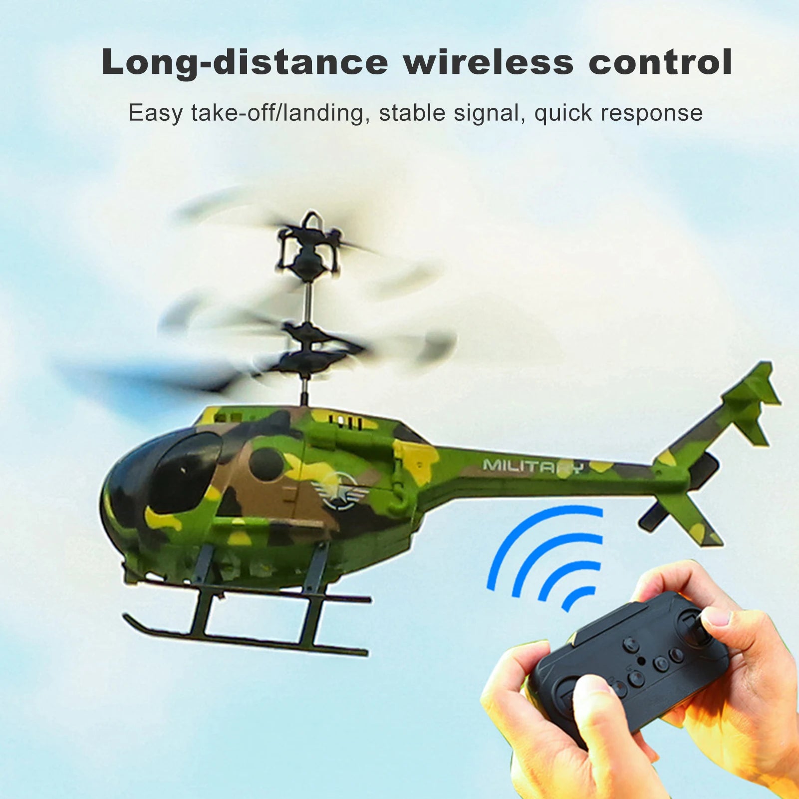 C135 RC Helicopter, wireless long-distance control Easy take-offllanding, stable signal, quick