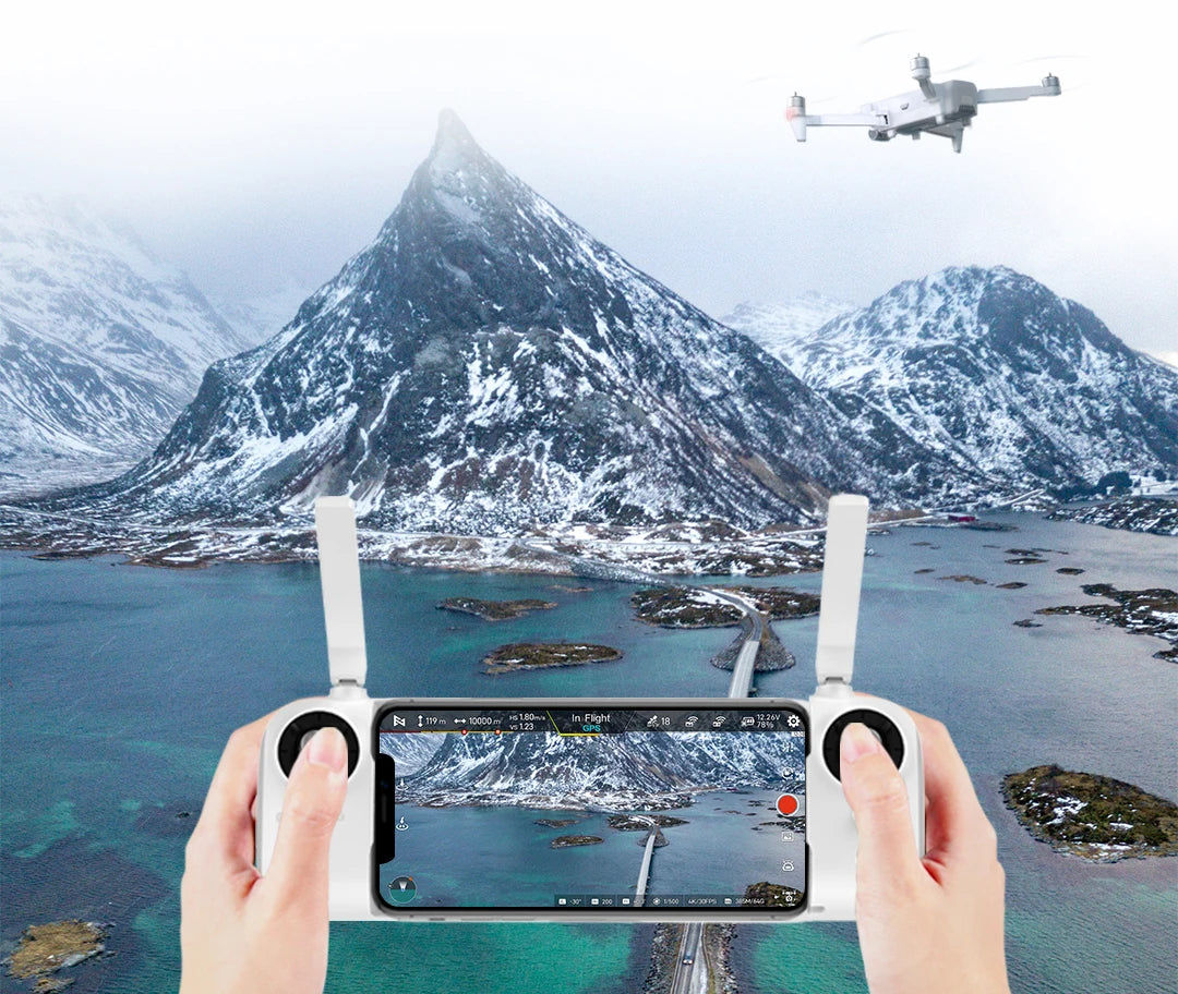 FIMI X8SE 2022 Camera Drone, the upgraded Sony 1/2” CMOS sensor can effectively reduce noise during nighttime aerial filming