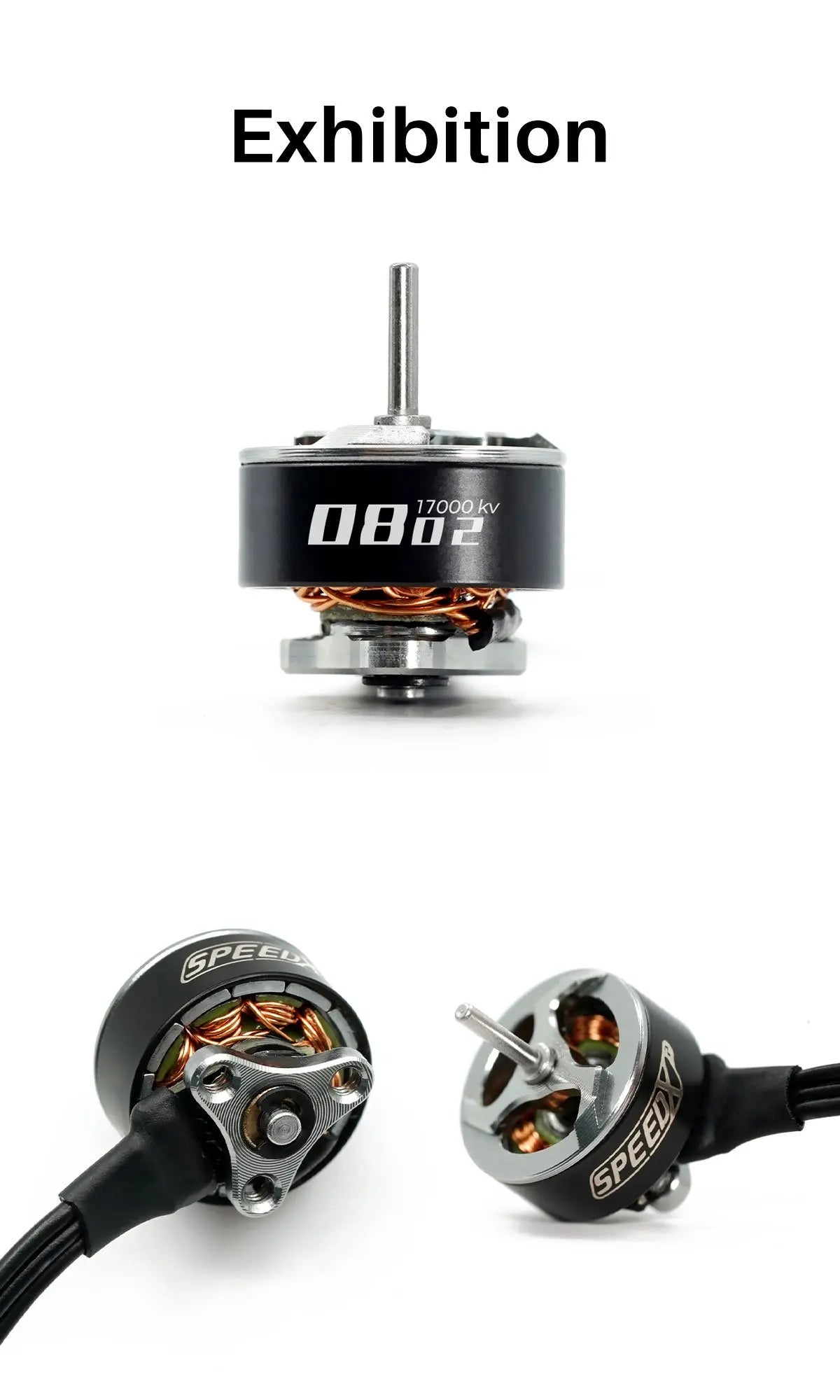 GEPRC SPEEDX2 0803 11000KV Brushless Motor - Suitable For DIY RC FPV Quadcopter Tiny / Whoop Drone Accessories Replacement Parts 14 GEPRC SPEEDX2 0803 11000KV Brushless Motor, Exhibition 17000 kv MAiioogr GPEEA