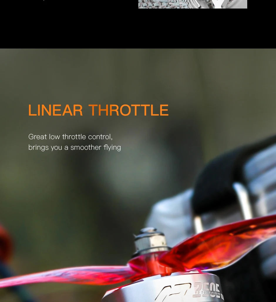 T-MOTOR, LINEAR THROTTLE Great low throttle control;_ brings you a smoother
