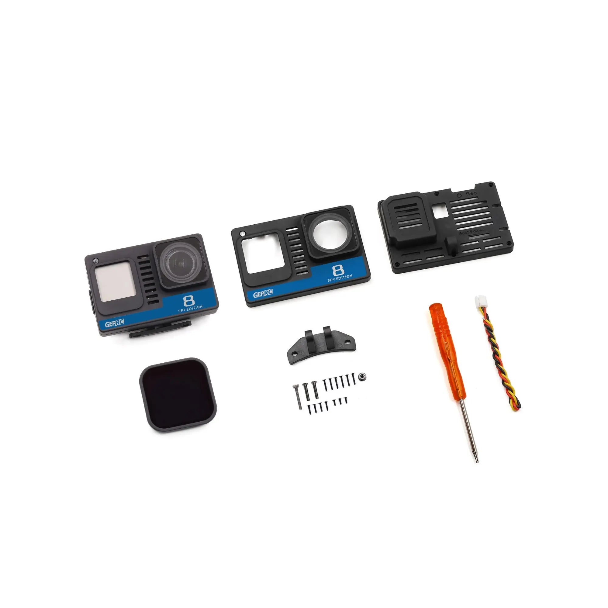 GEPRC Naked GoPro Hero 8 Full Camera - 4K Suitable For Crown HD / Crocodile Baby 4 / CineLog 25 / ROCKET AND Other RC FPV Drones 13 GEPRC Naked GoPro Hero 8 Full Camera, the preset QR code switching video settings,scanning code to switching .