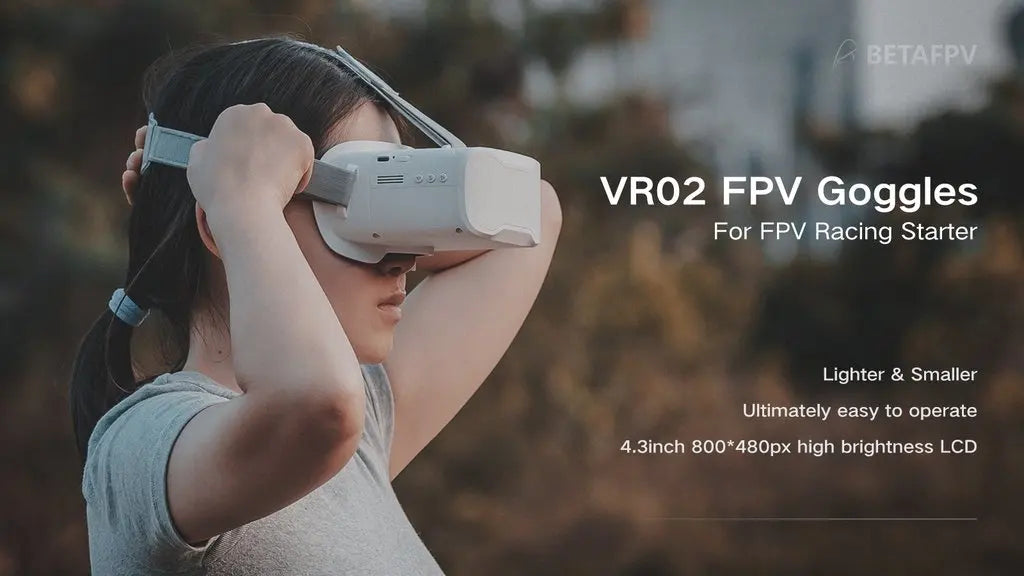 BETAFPV VR02 FPV Goggle, Goggles For FPV Racing Starter Lighter & Smaller Ultimately easy