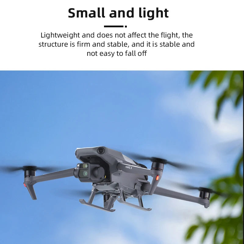 Foldable Landing Gear for DJI Mavic 3/3 Classic Height Extender long Leg Foot Gimbal Camera Protector Stand Drone Accessories 12 Foldable Landing Gear, small and light Does not affect the flight, the structure is firm and stable, and it is