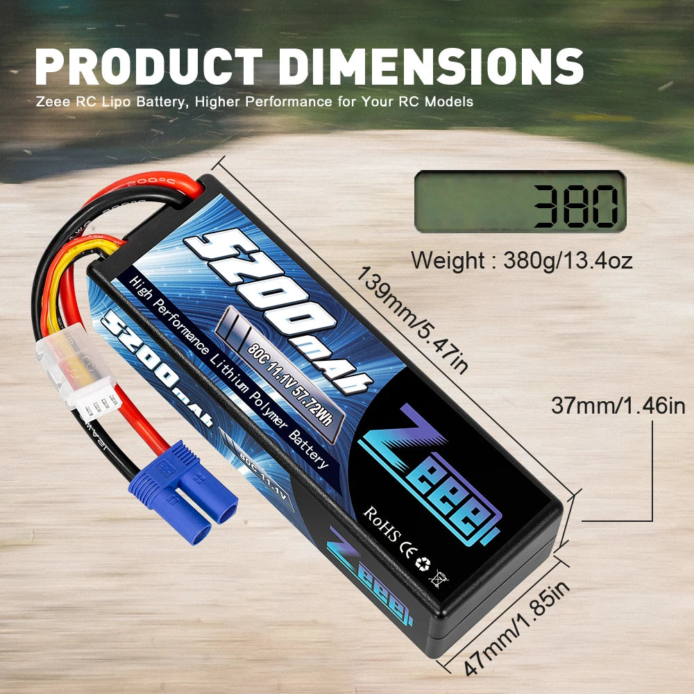 Zeee RC Lipo Battery, Higher Performance for Your RC Models 380
