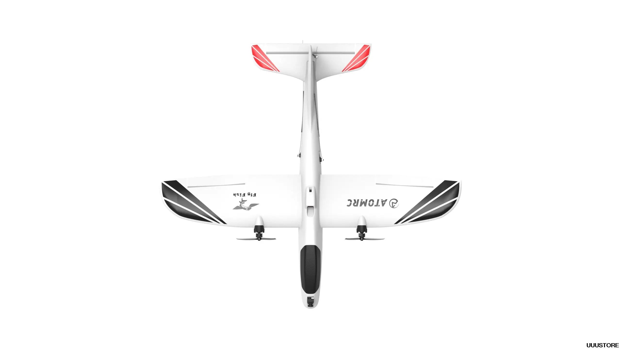ATOMRC Flying Fish, package includes: 1 x Pre-build plane 1x ATOMRC Exceed 2in