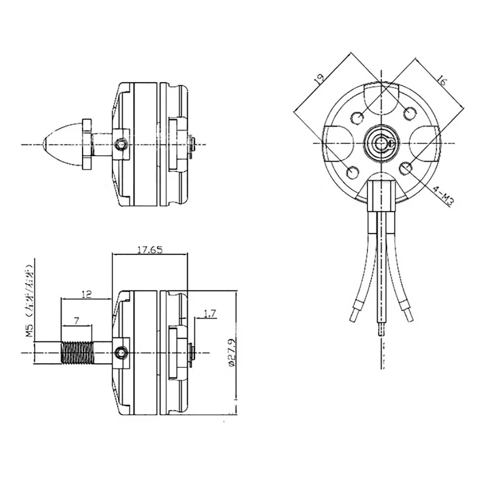 Skyquist MT2204 Motor: - With dynamic balance test - Brand