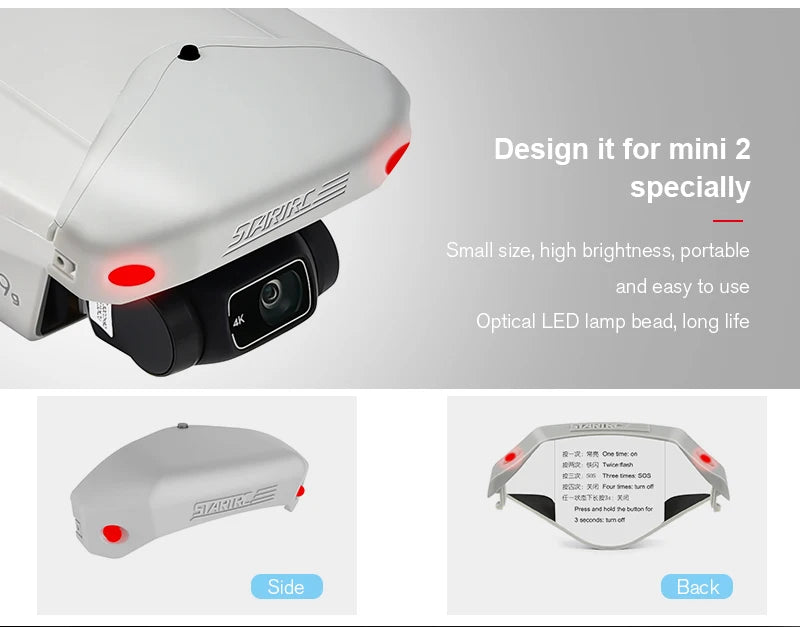 Head Eye Light For DJI MINI 2 Mavic Mini Se Head Flashing Light 27 design it for mini 2 specially Small size; high brightness; portable and easy t0 use