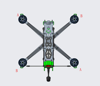 IWBR Pièces de Kit de Cadre for IFlight Nazgul Evoque F5D F5X (Color : F5D H IWBR Pièces de Kit de Cadre for IFlight Nazgul Evoque F5D F5X (Color : F5D H