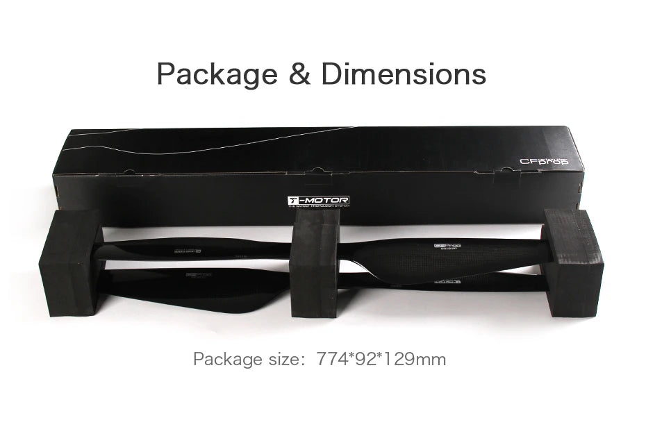 T-Motor G29*9.5" inch Prop, CFPF6F EMOTOR Package size: 774*92*129mm