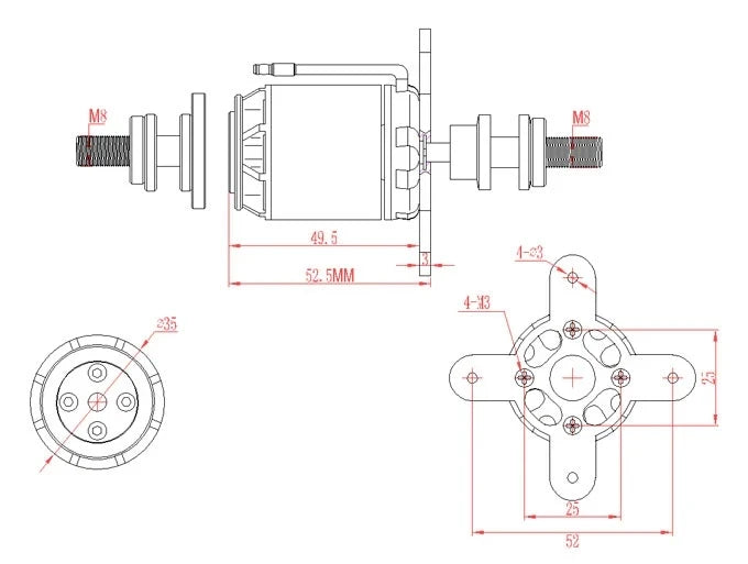 Emax GT2826 Motor, EMAX Emax Official GT2826 Motor Vehicles & Remote Control Toys