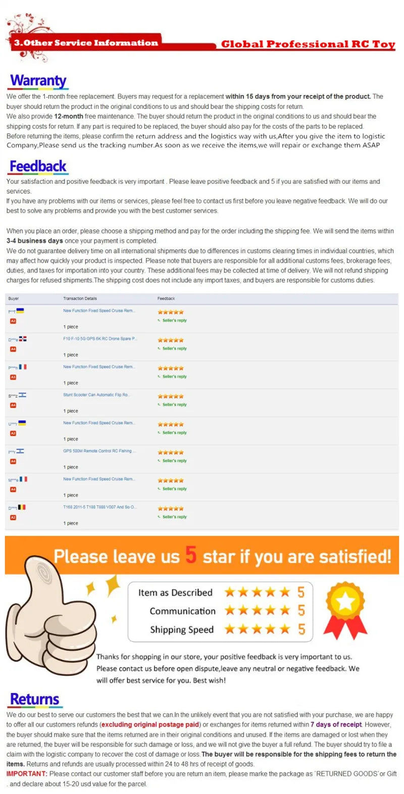 4DRC F11 PRO Drone Battery, we offer 1-month free replacement Buyers may request for replacement within 15 days from your receipt of