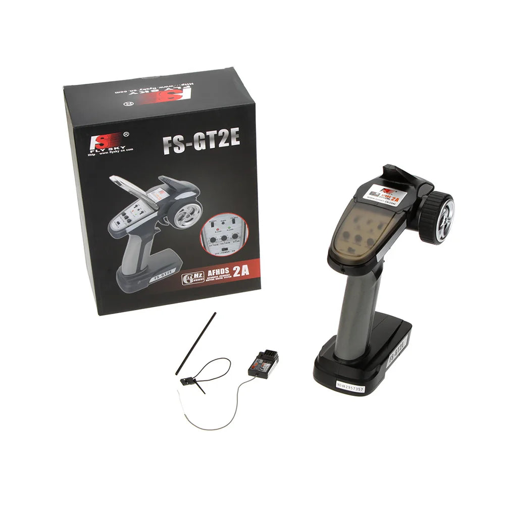 Flysky FS-GT2E AFHDS 2A 2.4g 2CH Radio System Transmitter for RC Car Boat with FS-A3 Receiver (With Gift box) 34 RF Receiver Specifications: -105dBm Modulation: GFSK