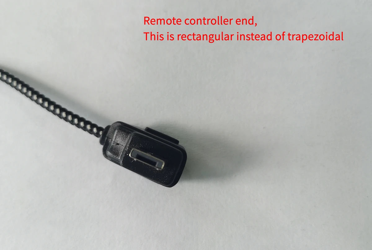 remote controller end is rectangular instead of trapezoidal 