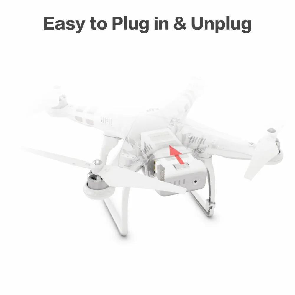 DJI Phantom 3 SE Battery, DJI's battery lasts 23 mins and 25 mins