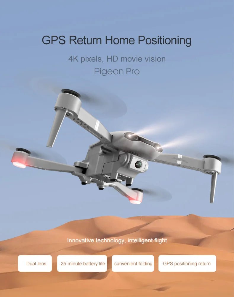 F3 drone - GPS 5G WiFi live video FPV 25 minutes 500m drones 4K HD wide-angle drone 7 F3 drone, intelligent flight dual-lens 25-minute battery life convenient folding