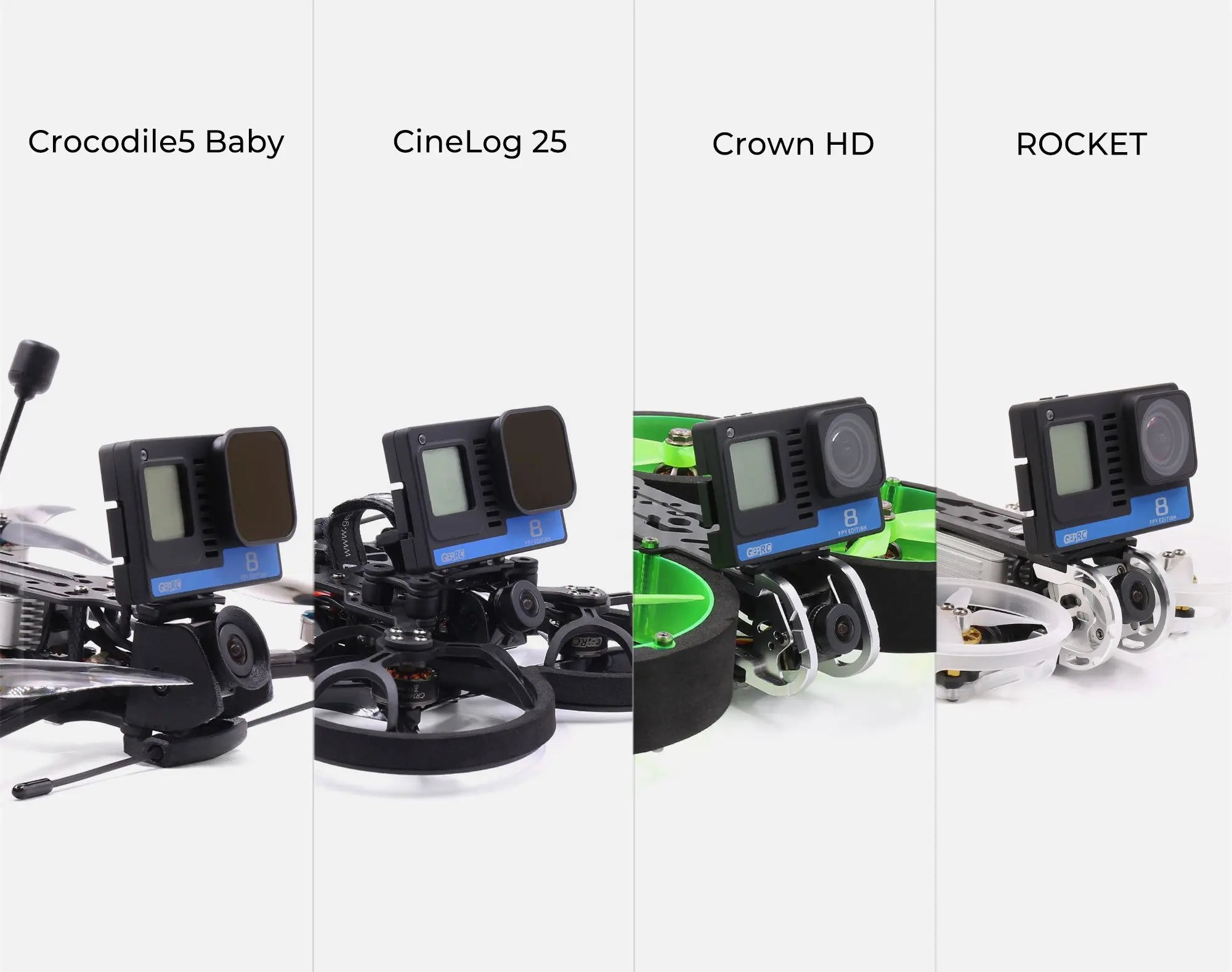 GEPRC Naked GoPro Hero 8 Case, GEPRC Naked GoPro Hero 8