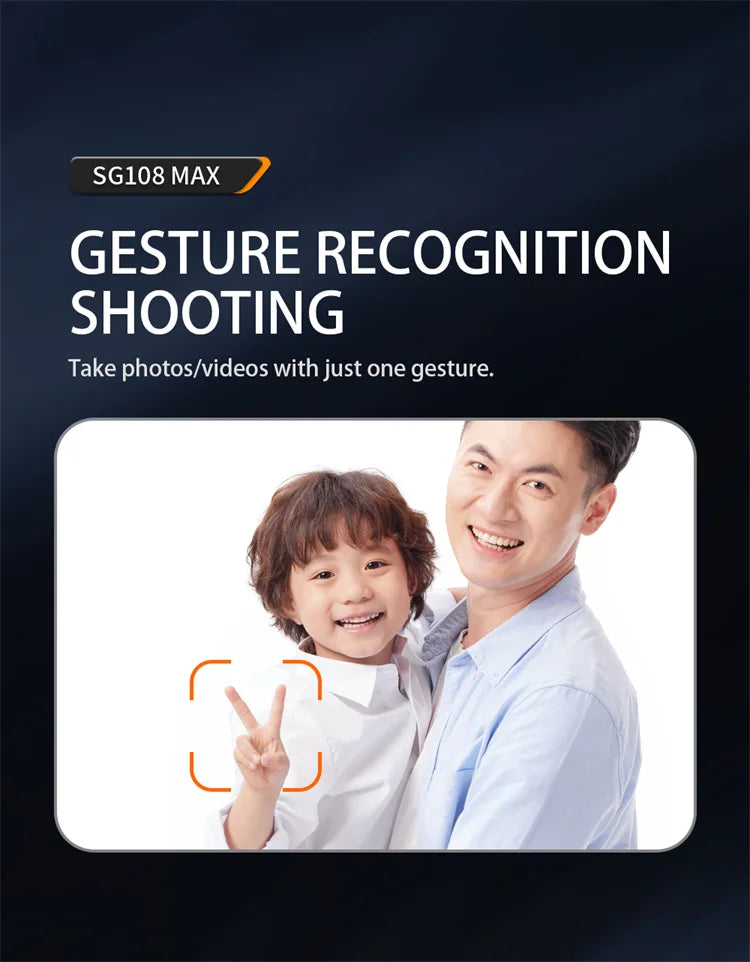 sg108 max gesture recognition shooting take photos/videos with