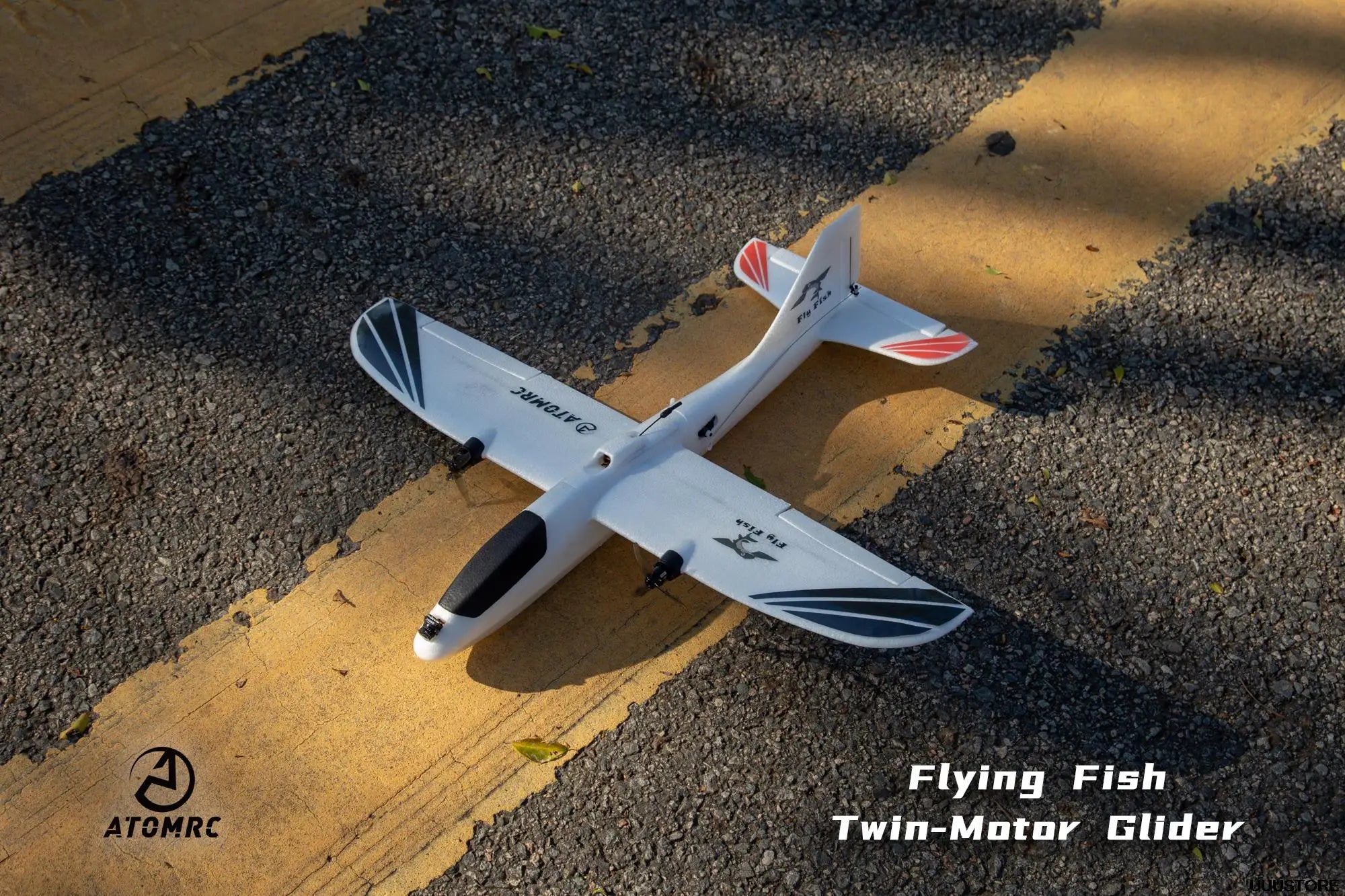 ATOMRC Flying Fish, 2 Flying Fish ATOMRC Twin-Motor Glider Fi# Ju