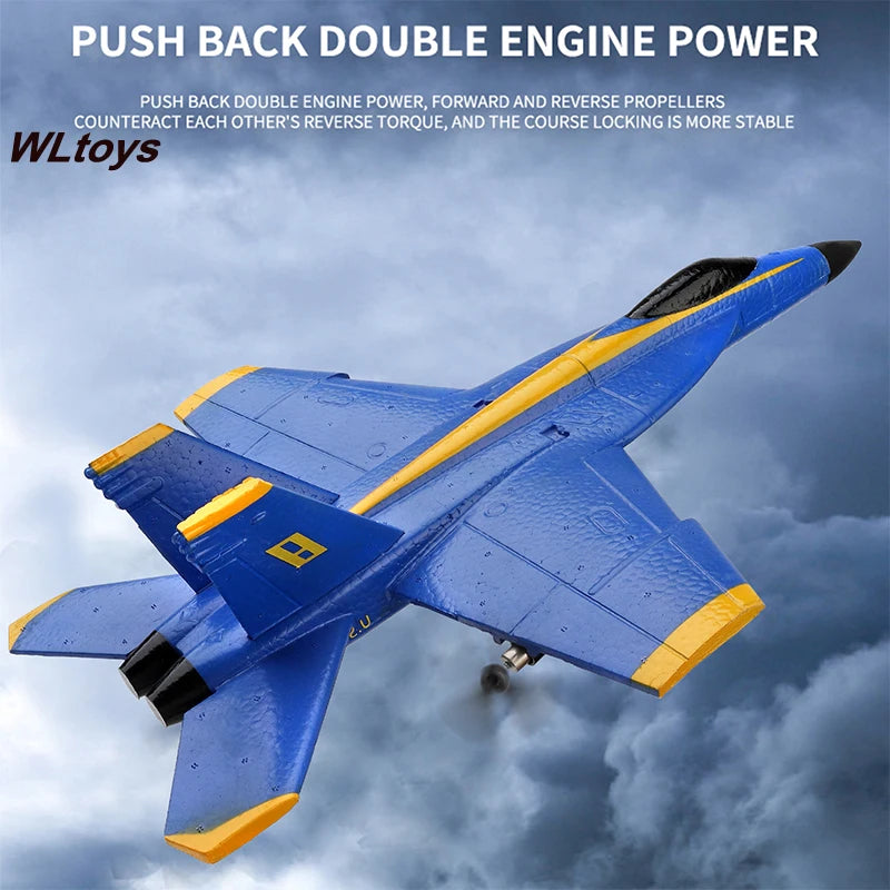 Wltoys XK A190  P530 F-18 RC Plane, PUSH BACK DOUBLE ENGINE POWER, FORWARD AND R