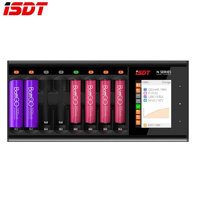 ISDT N8 Charger, ISDT N8 N16 N24 DC Smart Battery Charger For Battery of Li-l