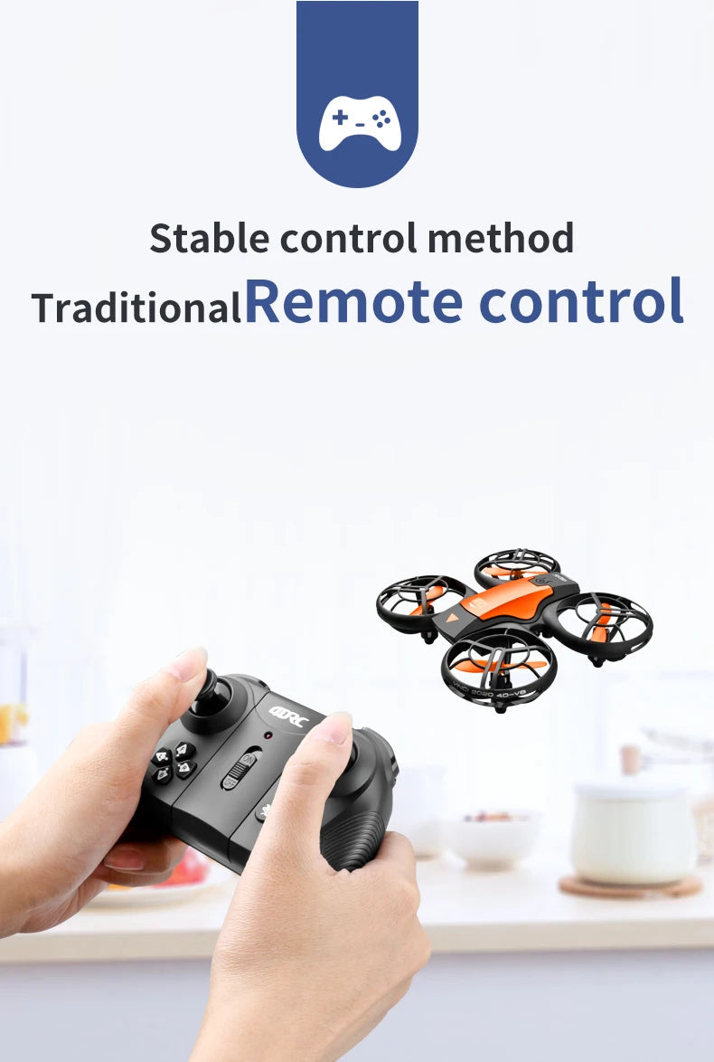 4DRC V8 Mini Drone, stable control method traditionalremote control od
