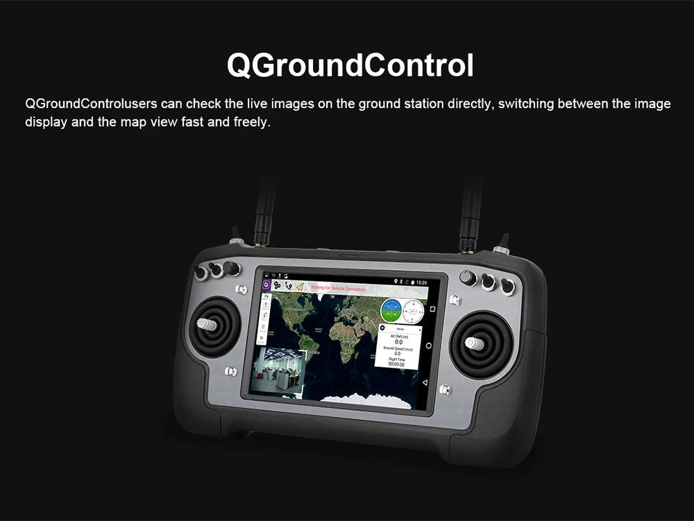 CUAV AK28, QGroundControl users can check the live images on the ground station directly . switching between