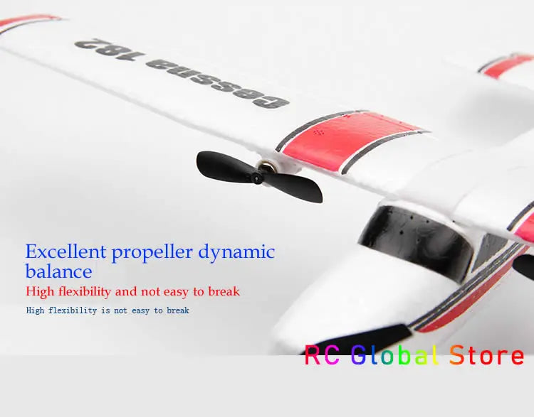 Beginner Electric Airplane, Excellent propeller dynamic balance High flexibility and not easy to break RC OlobaStore