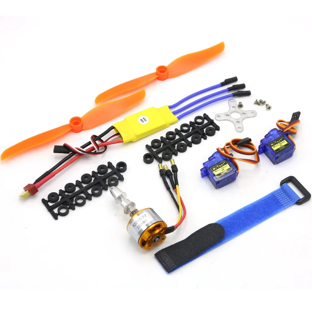 A2212 2212 2200KV 1400KV 1000KV Brushless Motor 30A 40A / 40A BLheli ESC SG90 9G Micro Servo for RC Fixed Wing Plane Helicopter 22 7 peeet Mteot" 42212/"T 220ur