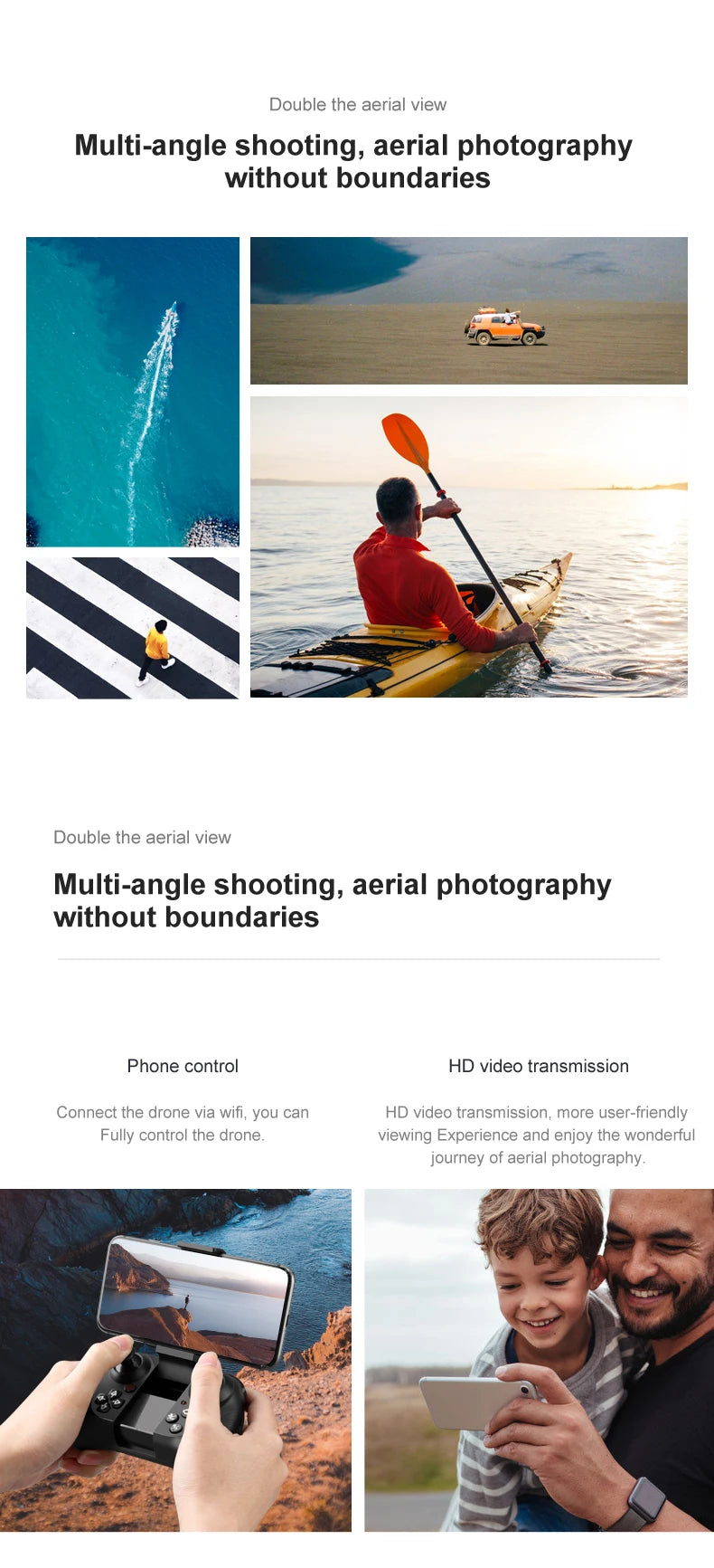 V9 RC Mini Drone, connect the drone via wifi, more user-friendly fully control the drone