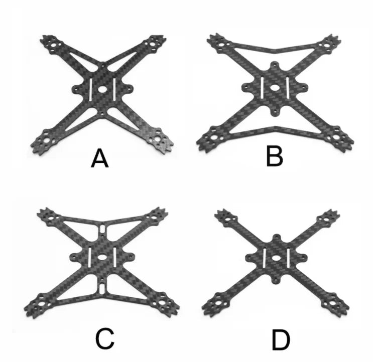 2.5 Inch FPV Drone Frame Kit, TC02 100mm 2.5 Inch Frame Kit Wheelbase: 100mm Bottom plate: 2