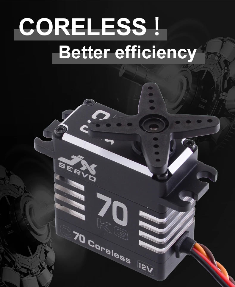 JX Servo. Better efficiency 70 70 JX SERvO YC Coreless (2v)