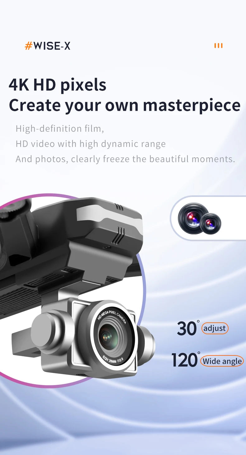 4DRC V14 Drone, #wise-x 4k hd pixels create your own masterpiece