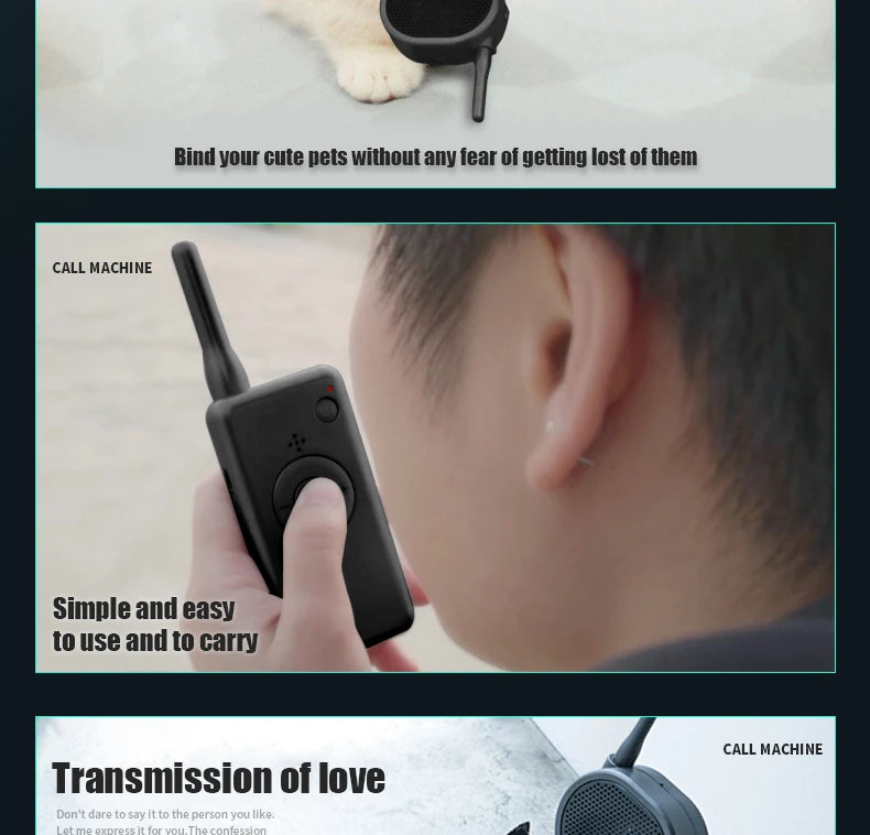 Drone Speaker Megaphone, CALL MACHINE Bind your cute pets without any fear of getting lost of them C