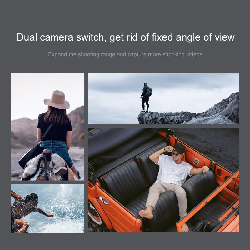 JINHENG XT6 Mini Drone - 1080P 4K HD Camera WiFi Fpv Air Pressure Altitude Hold Foldable Drone Quadcopter RC Dron Kid Toy Boys GIft 46 JINHENG XT6 Mini Drone, dual camera switch, rid of fixed angle of view expand the shooting range