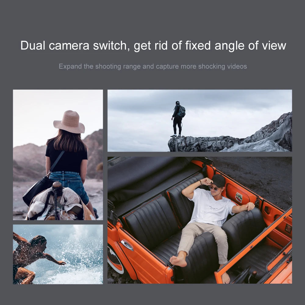 Mini WIFI Professional Drone with 4k 1080P Camera High Hold Mode Foldable RC Plane Helicopter Pro Drone Toys for Children Gifts 36 Mini WIFI Professional Drone, dual camera switch , rid of fixed angle of view expand the shooting