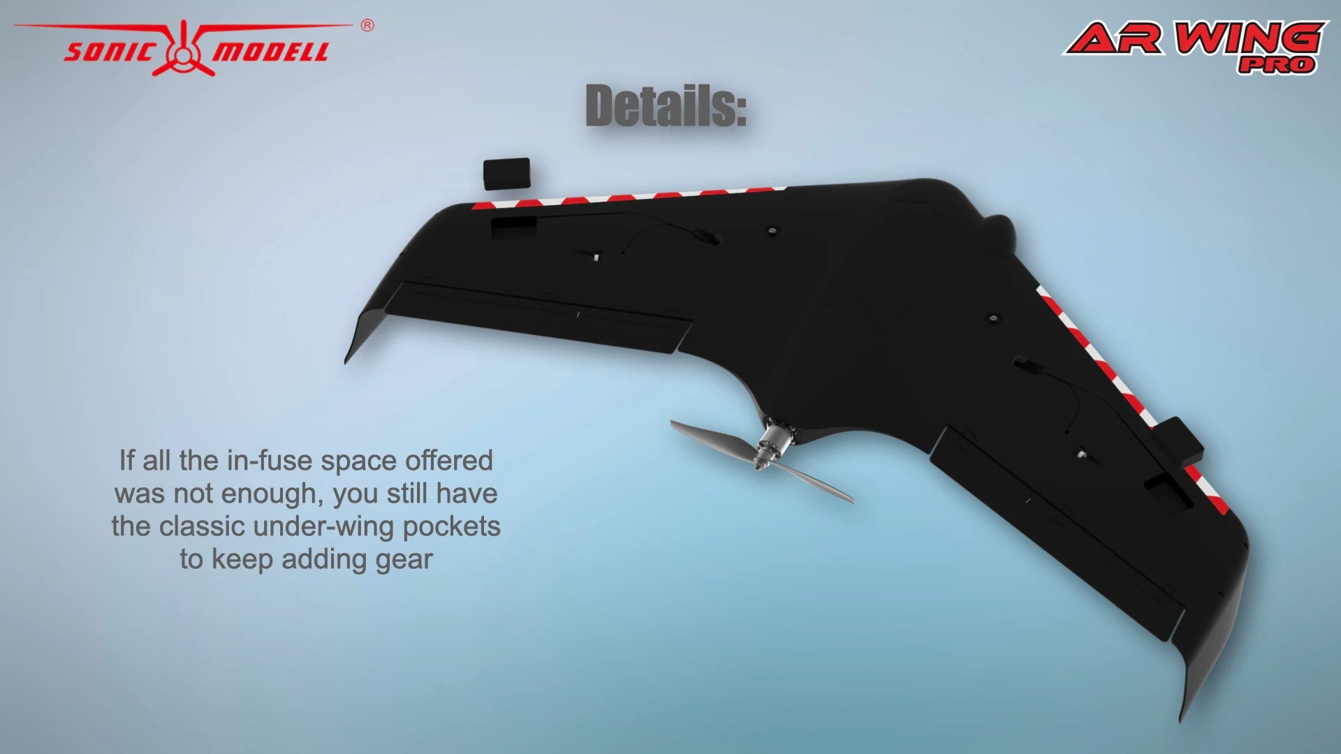 you still have the classic under-wing pockets to keep adding gear . if all the