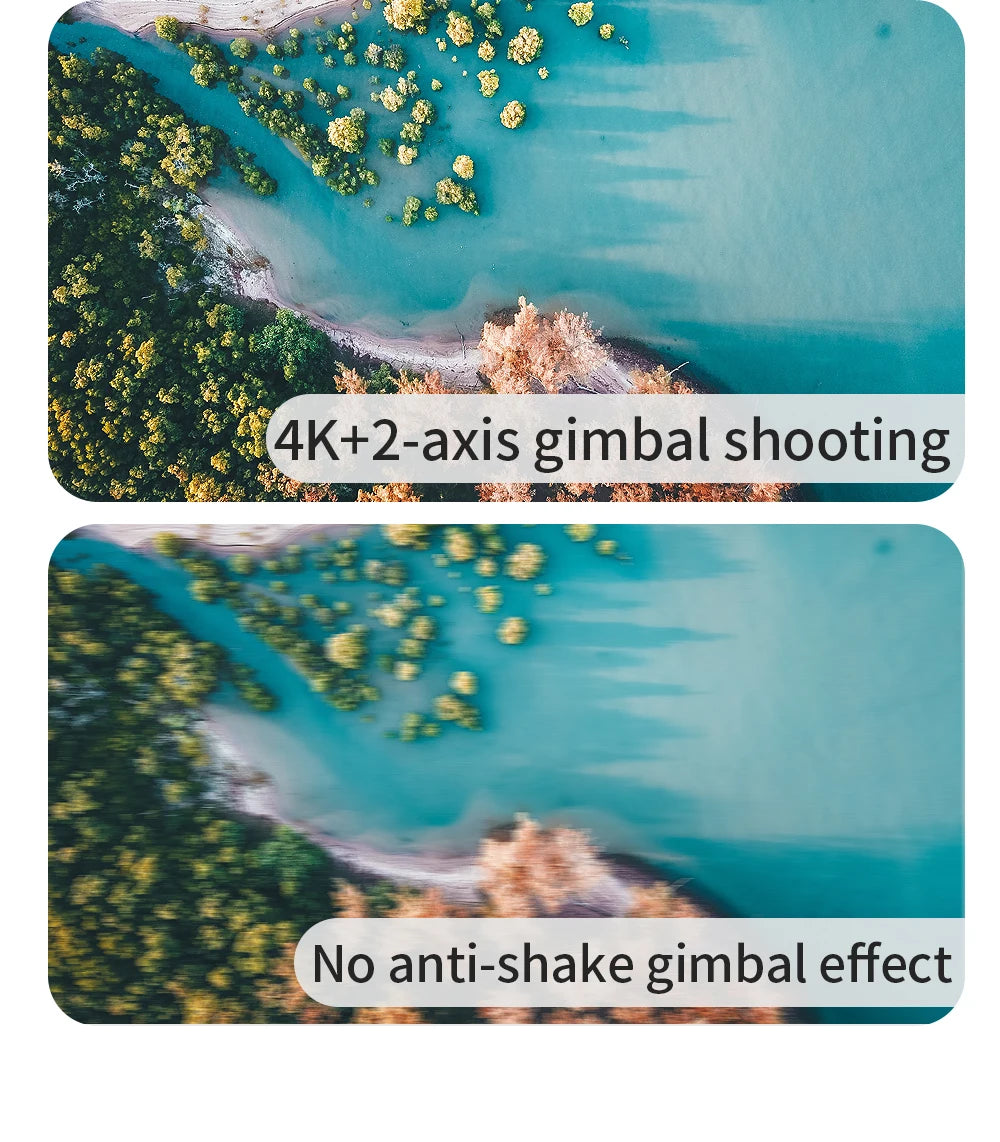 G108 Pro MAx Drone, 4K+2-axis gimbal shooting No anti-shake effect .