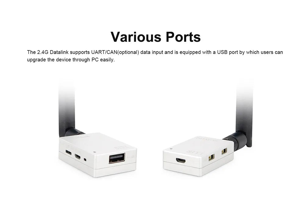 CUAV SY 2.4G Telemetry Module - Radio Data Transmitter for Pixhawk Pixhack Flight Controller 11 CUAV SY 2.4G Telemetry, Various Ports The 2.4G Datalink supports UARTICAN(optional)