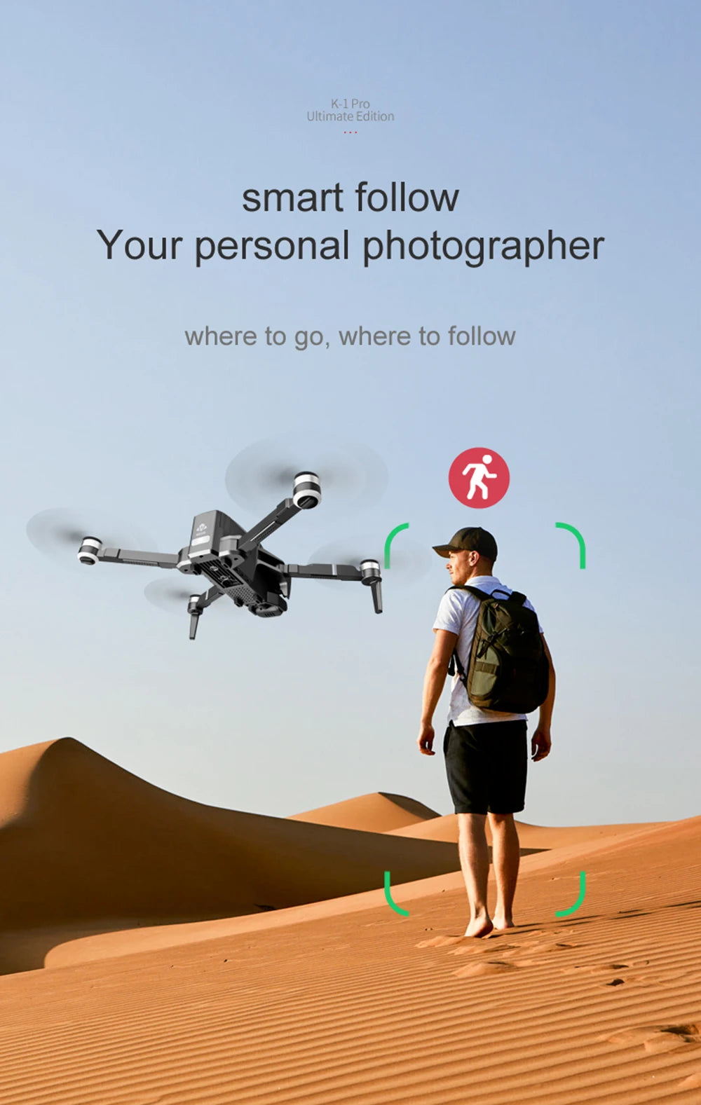 VISUO ZEN K1 PRO Drone, K-l Pro Ultimate Edition smart follow Your personal photographer where to go, where to