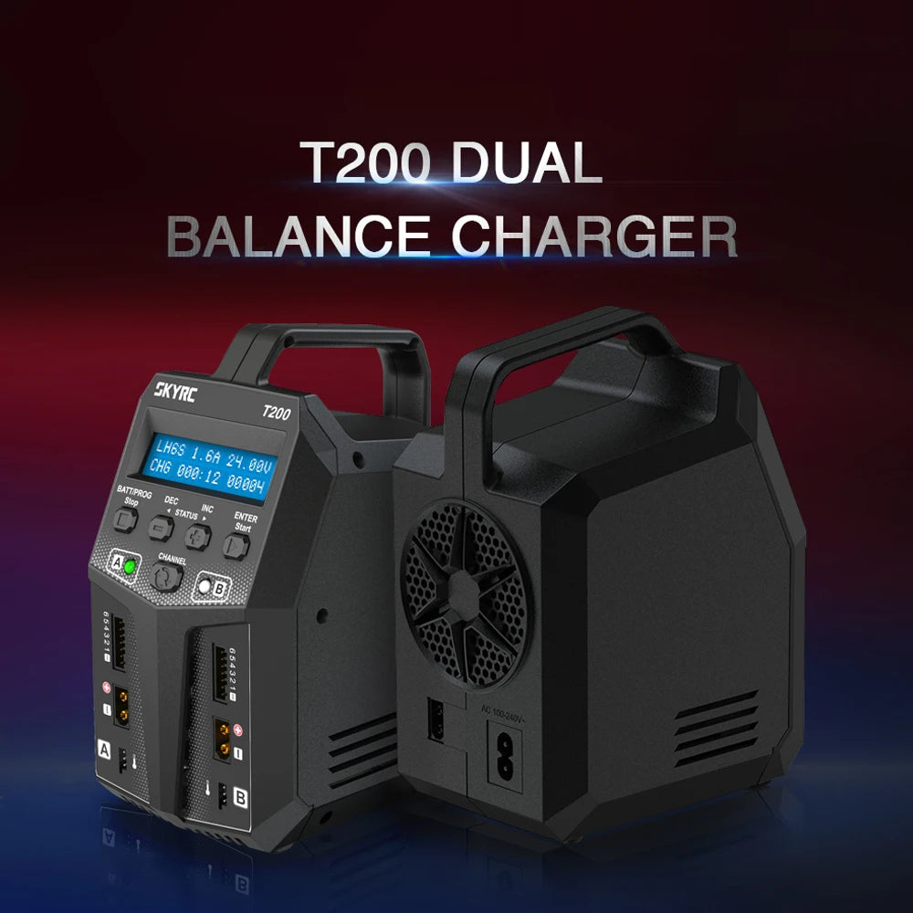 SKYRC T200 Dual AC/DC Balance Charger, skyRC T200 LH6S 00004 Miteroo Eer cum Kto