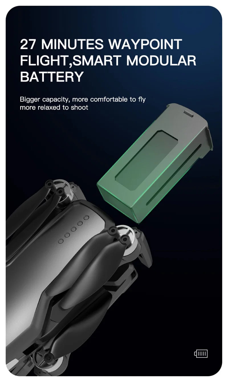 H851 GPS Drone - 4K HD Dual Camera Wifi Fpv 2-Axis RC Helicopter Height Hold Headless Mode Professional Foldable Quadcopter RC Toy Professional Camera Drone 21 H851 GPS Drone, WAYPOINT FLIGHT,SMART MODULAR BATTERY Bigger capacity